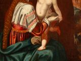 an image of a painting of a woman holding a child