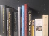 de nombreux livres qui se trouvent sur une étagère dans la pièce