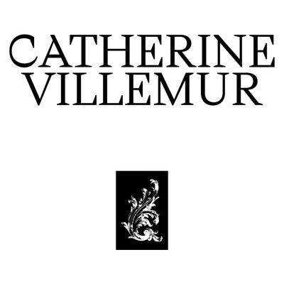 a black and white photo of a book cover with the words catherine villemur