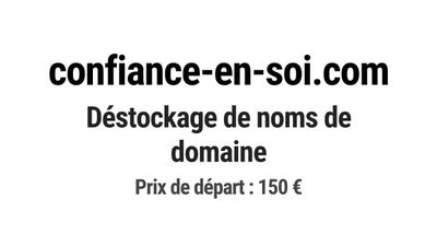 Nom de domaine confiance-en-soi.