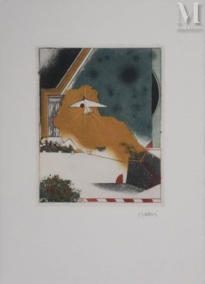 BEERI Tuvia (1929-2012) L'envol de la colombe, 1991