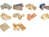 de nombreux morceaux de papier qui ont été découpés en petits morceaux