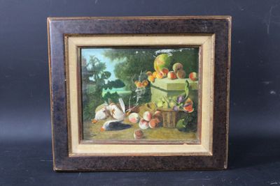 Dans le gout du XVIIIe siècle Nature morte au perdrix et fru…