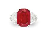 a ruby and diamond ring