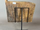 an image of a piece of wood on a stand with a piece of wood on it