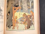 an open book with a picture of a cat on it