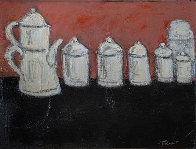 Hervé THIBAULT (né en 1944) Tôles émaillées