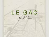 the cover of a book with a picture of a train track in the background
