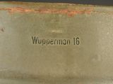 a close up of a bowl with the words wupperman 16 written on it
