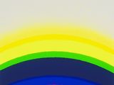 an image of a painting of a rainbow of colors on a white background
