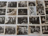 several old black and white photos of people in a room