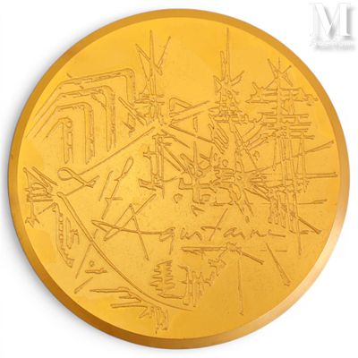 MATHIEU Georges (1921-2012) Médaille en bronze
