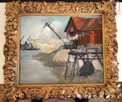 METTELIN Hélène (Active au 20ème siècle) Huile sur toile