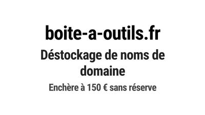 Nom de domaine boite-a-outils.fr.