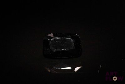 a black object that is sitting on a black surface