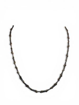 CHIMENTO COLLIER en or jaune et blanc 750/1000 alternant cyl…