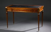 Table à jeu dite « tric-trac » en acajou et placage d'acajou… (photo 3)