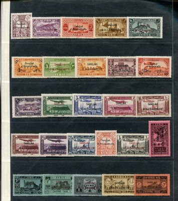 une collection de timbres provenant de différents pays et pays