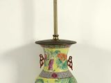 a lamp that is sitting on top of a table