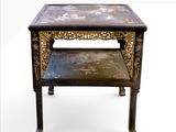 a small table with a shelf underneath it