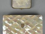 mother of pearl and mother of pearl inlaided box