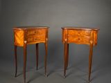 pair of french bedside tables in the manner of person