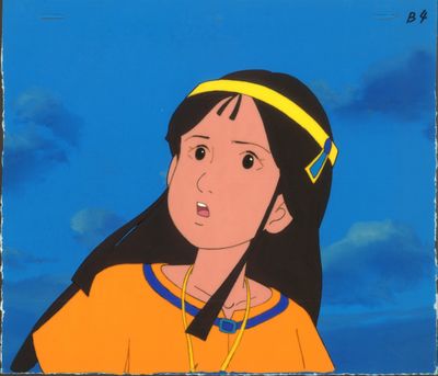 une photo d'une jeune fille vêtue d'un t-shirt jaune et portant un bandeau jaune