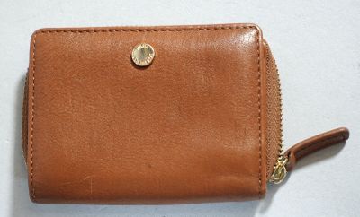 PAUL COSTELLO Portefeuille en cuir marron