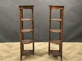 pair of 19th century french walnut etaves
