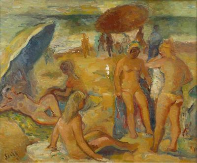 HENRI SAADA (1906 - 1976) Baigneuses