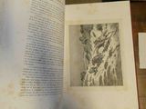 an open book with a picture of a bird on it