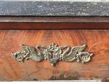 an image of a wooden table with a drawer on top of it