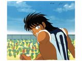 an image of a cartoon of a man running with a soccer ball in his hand