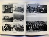 a book with pictures of people and planes in it