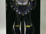 packaging of a motorcycle suit for a man in a box