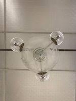 Lustre coupole en verre moulé et pressé à décor gravé partie… (photo 2)