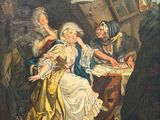an image of a painting of a group of people sitting around a table