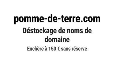 Nom de domaine pomme-de-terre.com.
