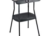a black barbecue grill on a white background with a white background