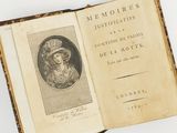 an old book with a picture of a man in a hat on it