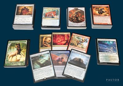 beaucoup de cartes sur la table