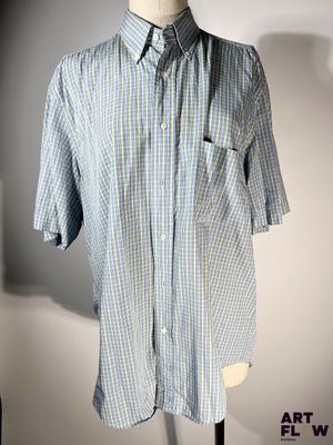 RONALD HOLLAND - Chemise à manches courtes motifs carreaux m…