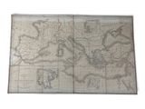 an old map of europe on a white background