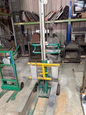 many different types of pallets in a warehouse