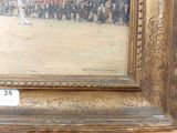 a picture of a painting of a crowd of people in a field