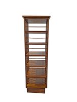 Bibliothèque tournante en bois mouluré