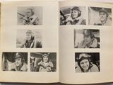 an open book with a bunch of photos of people in aviators
