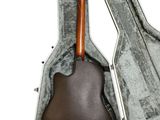 a guitar case with a guitar inside of it