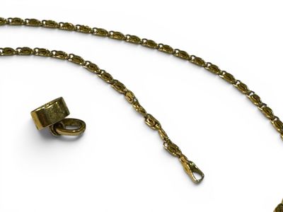 CC.CHAÎNE DEBUT XXe SIECLE en or jaune 18k (750 millièmes) e…