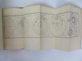 an old book with a diagram on it on a table